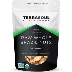 Terrasoul Superfoods Organic Brazil Nuts, 1 Lb - Raw | Unsalted | Rich in Selenium